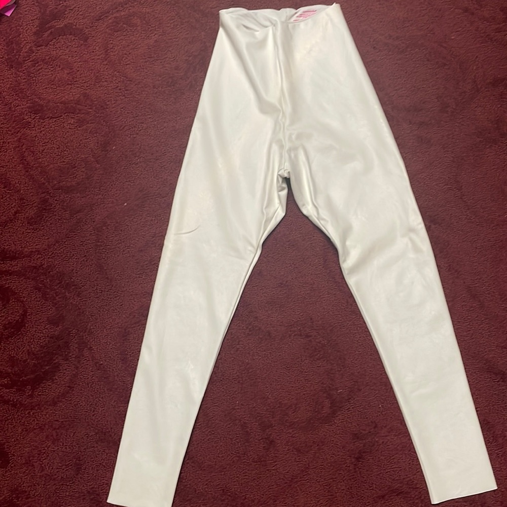 Commando white faux leather